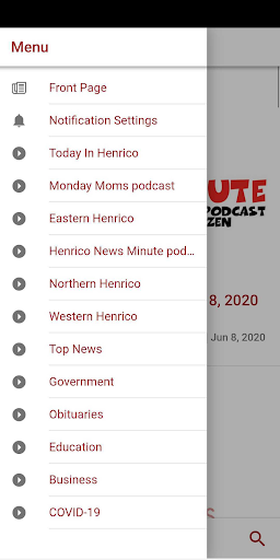 Android application Henrico Citizen screenshort