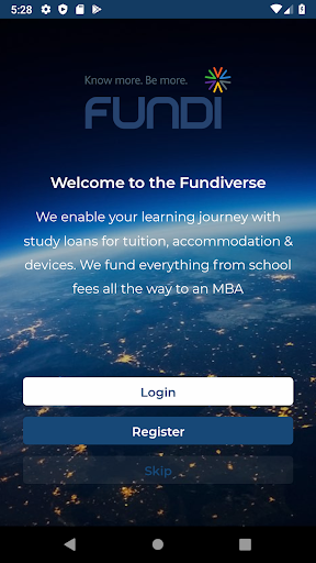Android application Fundi SA screenshort