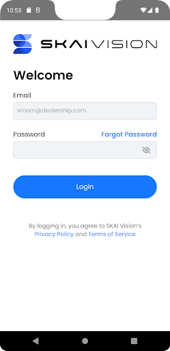 Android application SKAIVISION screenshort