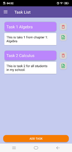 Teachers Agenda Screen 3