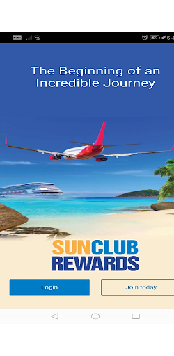 Android application sunclubrewards screenshort