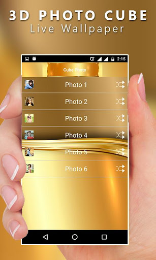 Android application 3D Cube Live Wallpaper screenshort