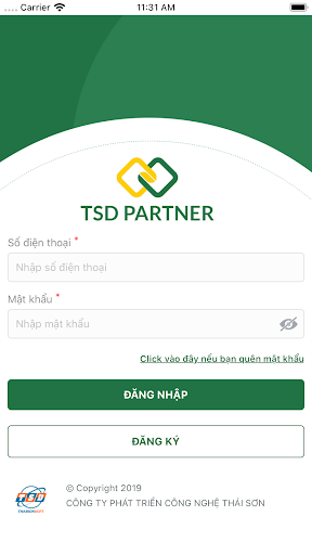 Android application TSD-Partner screenshort