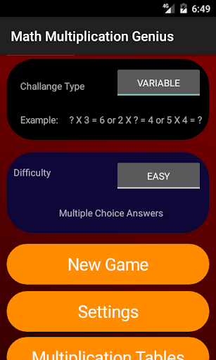 Math Multiplication Genius Screen 3