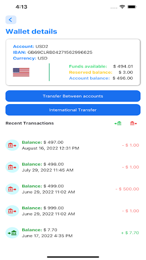 CFS ZippTech Wallet Screen 2