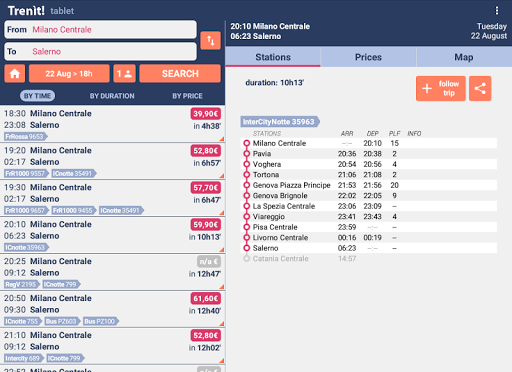 Trenit! - find Trains in Italy  Screenshots 6