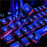 Cool Blue Red Light Keyboard icon