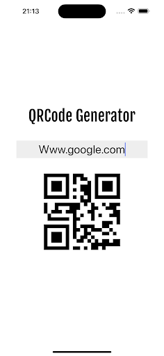 Android application QRCode Generator screenshort