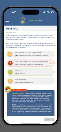 ContractorsTest Screen 2