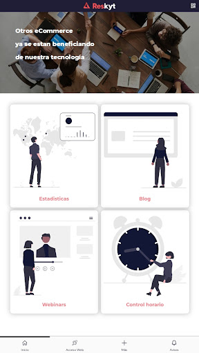Android application Reskyt - Empresa screenshort