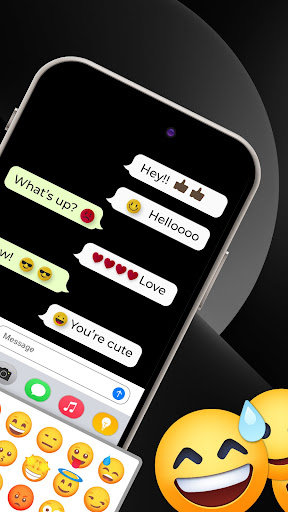Android application iPhone keyboard - ios emojis screenshort