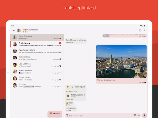 Screenshot of Threema OnPrem. Self-Hosted