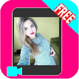 Girl live video chat icon