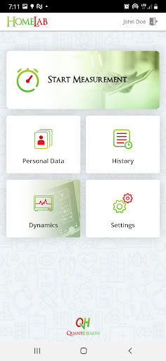 Android application HomeLab - Health Monitoring screenshort