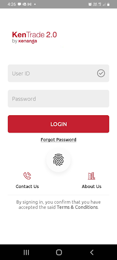 Android application KenTrade 2.0 screenshort
