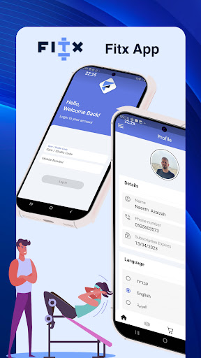 Android application Fitx screenshort