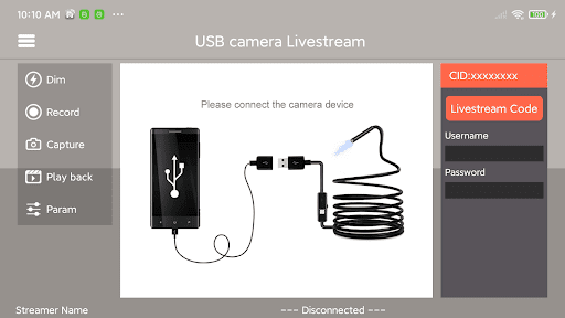 USB Camera Livestream Screen 3