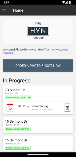 Android application The HYN Group screenshort