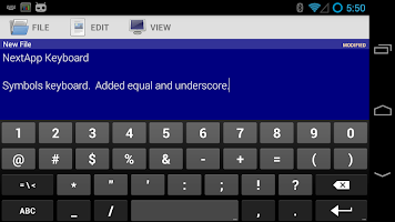 screenshot of Technical Keyboard