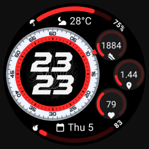MDS461 Digital Watch Face Header - AppWisp.com
