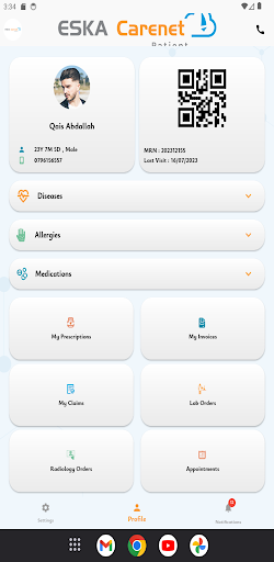 ESKA Carenet for Patients Screen 3
