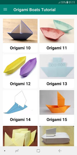 Android application Make Origami Paper Boat & Ship screenshort