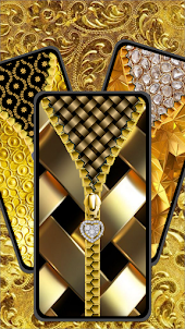 Gold Zipper Screen Lock