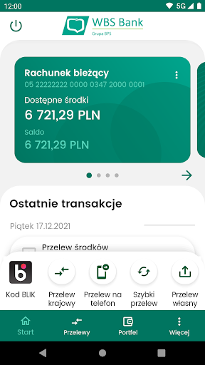 Android application WBS MobileNet screenshort