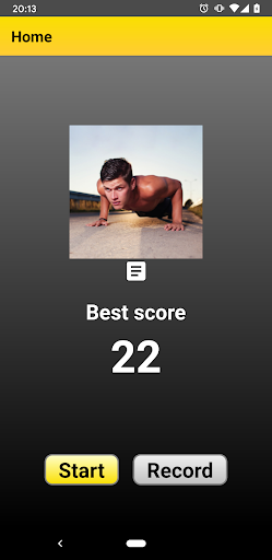 Android application Push Ups Counter (Gorilla gori screenshort