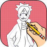 how to draw Naruto icon
