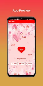 Love Calculator by Name App