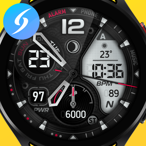 SH021 Watch Face, WearOS watch विंडोज़ पर डाउनलोड करें