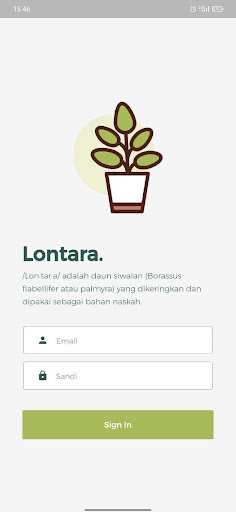 Android application Lontara screenshort