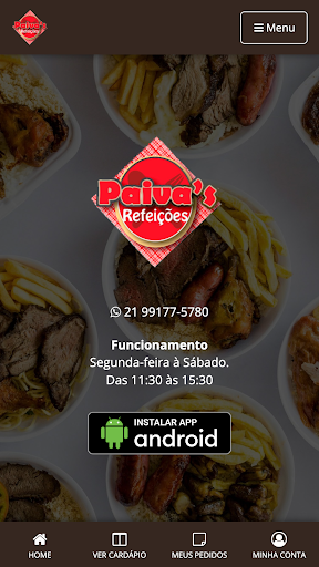Android application Paivas's Refeições screenshort