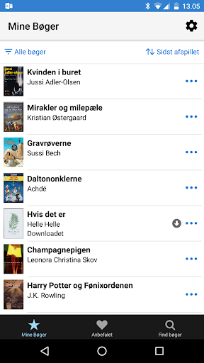 Android application Nota Bibliotek screenshort