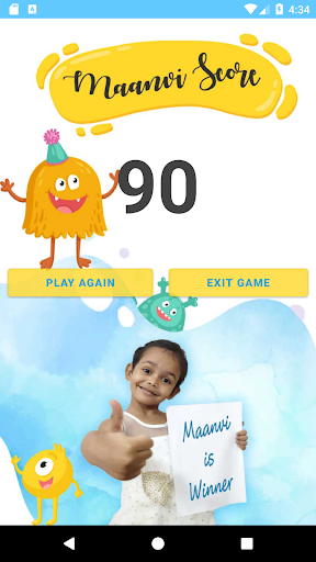 Android application maanvi math game screenshort