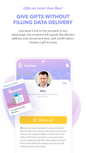 YouGiver - communication via g Screen 3