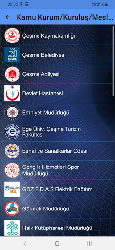 Android application Çeşme Rehberi screenshort