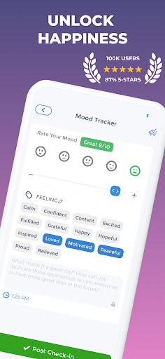 Screenshot of Mood Tracker+