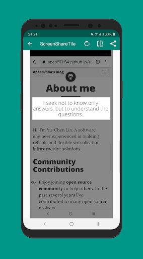 Screenshot Share Tile Screen 2