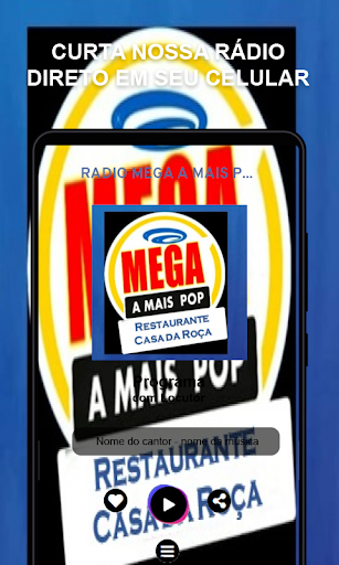 Android application RADIO MEGA A MAIS POP screenshort