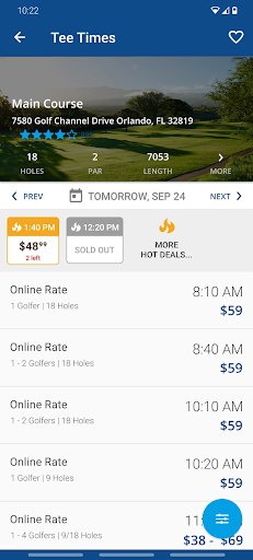 Android application Allenmore Golf Course screenshort