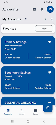 Mutual Savings Mobile Screen 2