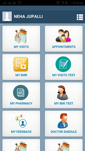 Android application MyEHR screenshort