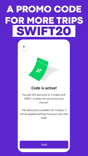 Swift App: Taxi Morocco, 24/7 Screen 3
