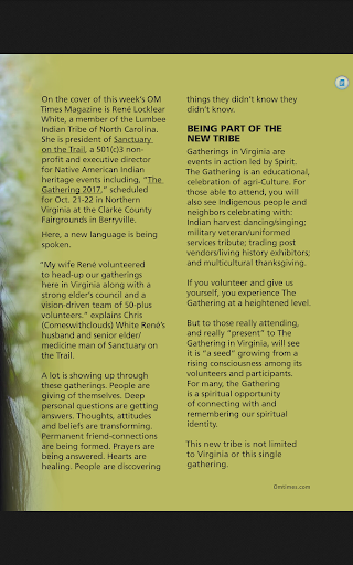 Screenshot of OMTimes Magazine