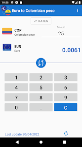 Captura 3 Euro a peso colombiano android