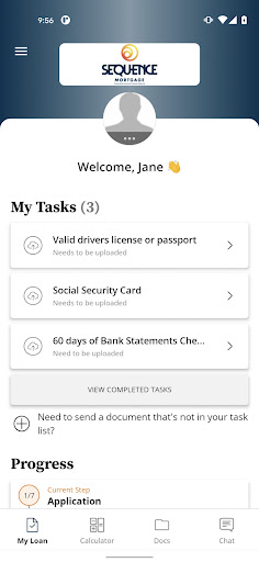 Android application Sequence Mortgage: Loan Portal screenshort