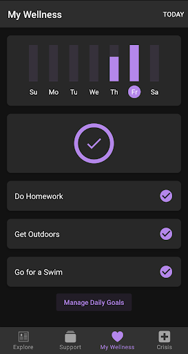 Android application Ohio State Wellness screenshort