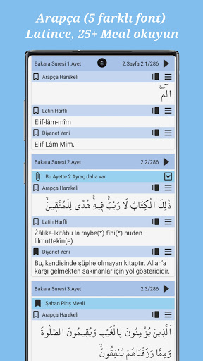 Android application Kuran Analiz - Kuran Meali screenshort